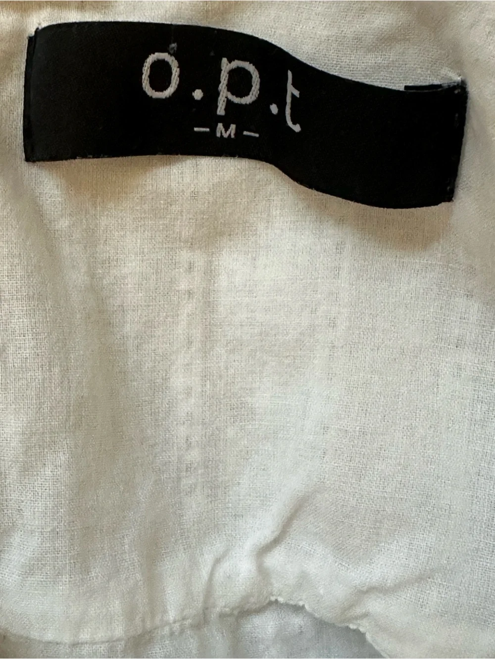 O.P.T White Cotton Tiered Midi Dress Tie Straps Embroidered Cottagecore Summer - Picture 3 of 5